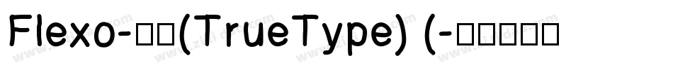 Flexo-粗体(TrueType) (字体转换